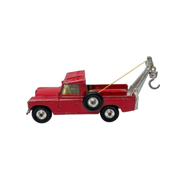 Vintage Corgi Toys Land Rover 109 WB Recovery Truck Original Red Diecast - Picture 2 of 13